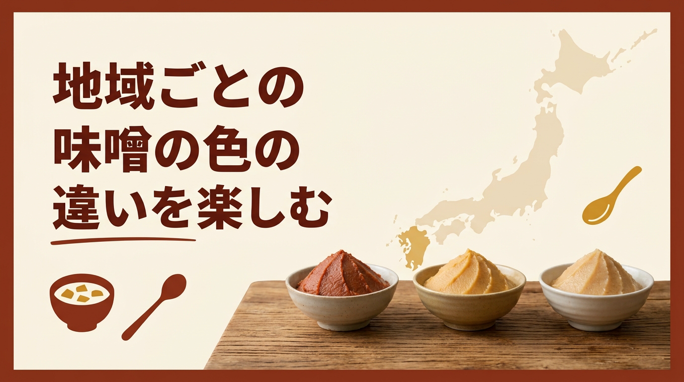 北海道味噌・信州味噌・九州味噌の違い|原料・色・味わいで比べる