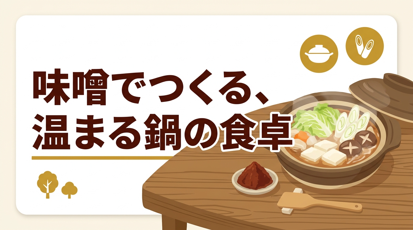 味噌鍋とは？味噌の選び方・だしのコツと日本各地の味噌鍋をやさしく解説