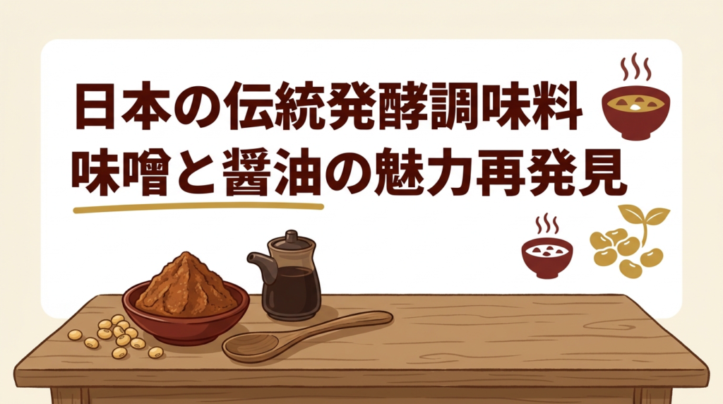 日本の伝統発酵調味料 味噌と醤油の魅力再発見