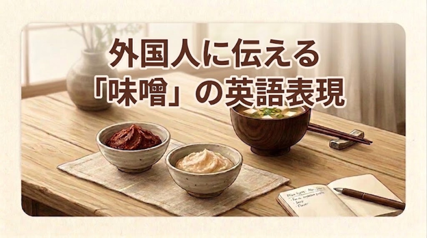 味噌は英語で?外国人に伝わる説明の仕方と種類・原料の言い方